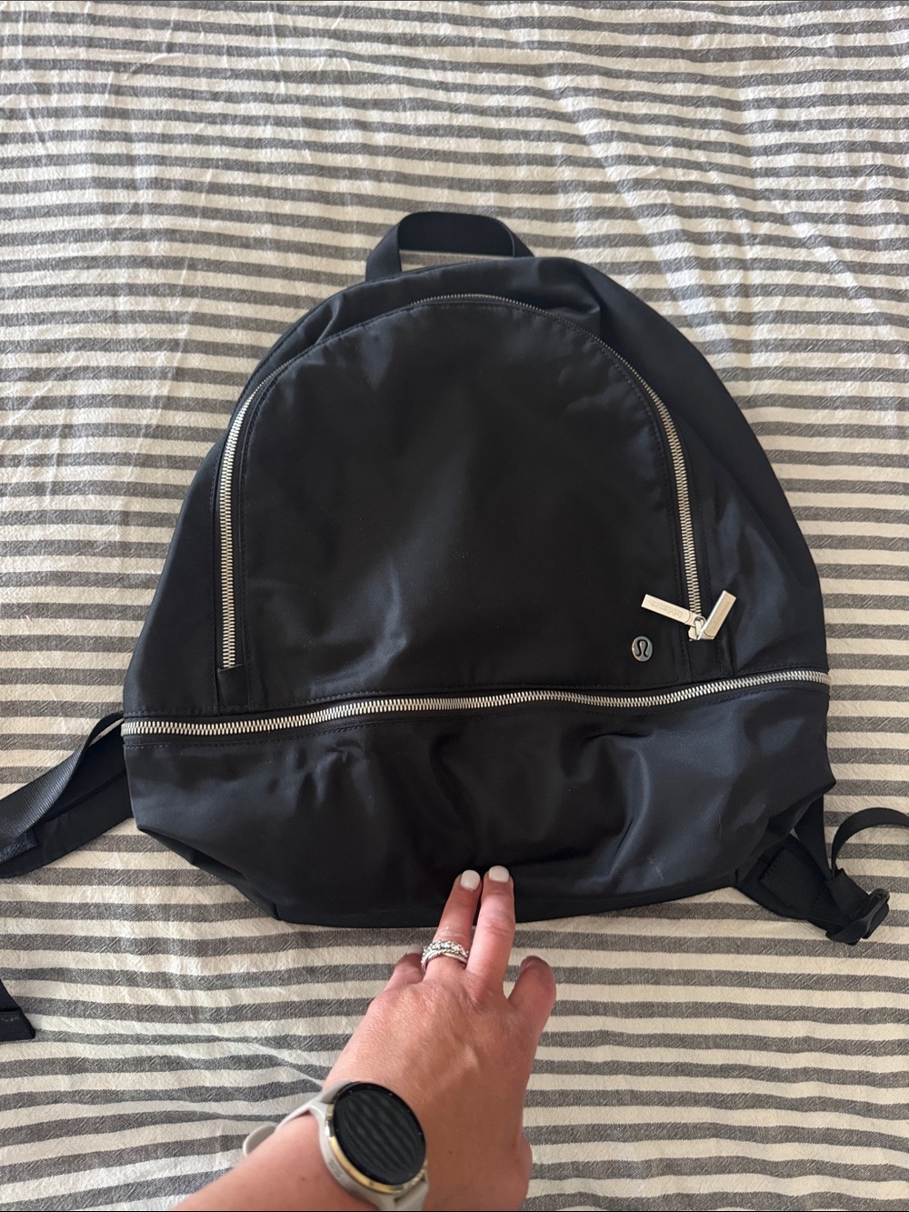 lululemon everyday Black Nylon Backpack